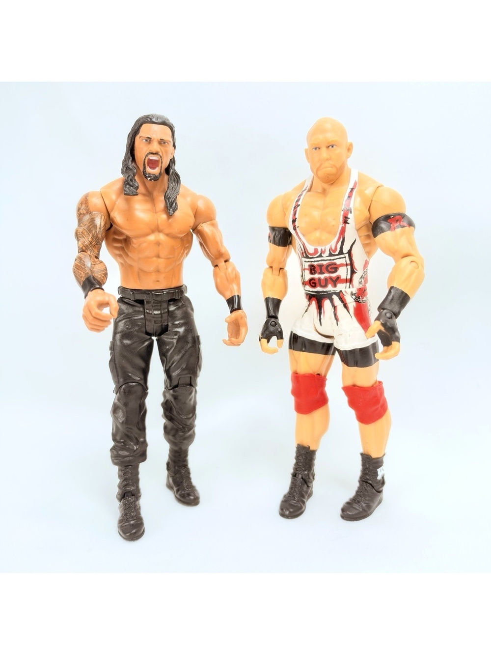 Mattel WWE WWF Wrestling Roman Reigns 2013 Big Guy 2012 Action Figures 7"